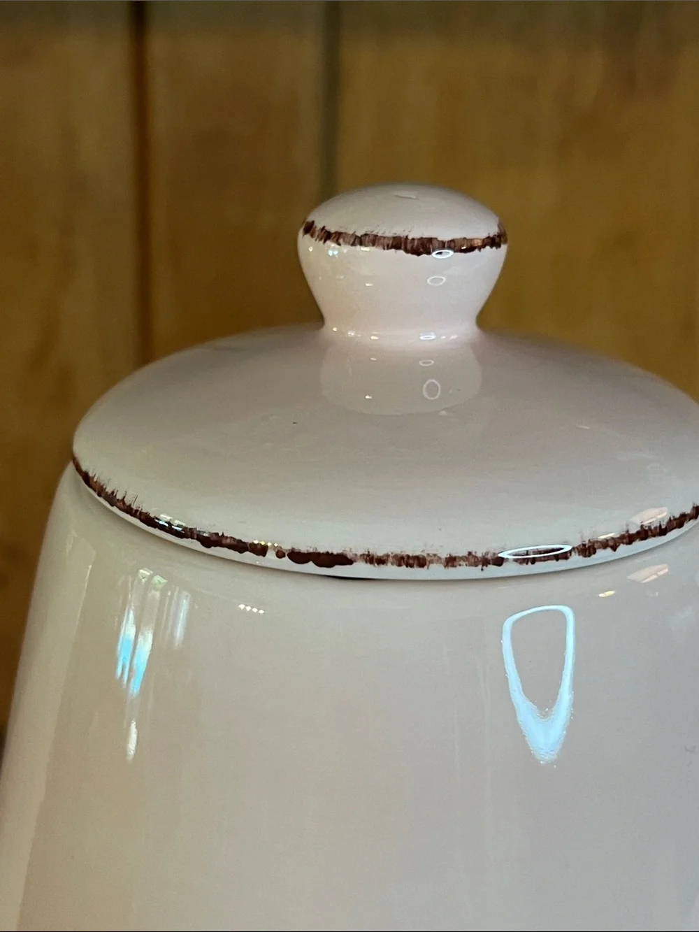 Discontinued,Pottery Barn Coffee/Tea Pot-Morning Story-Soft Pink w/Brown Details